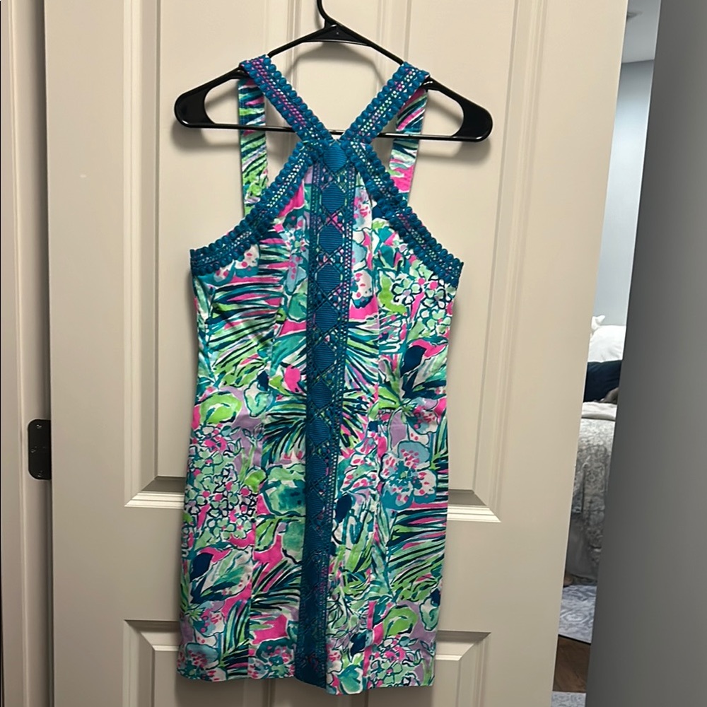Lilly Pulitzer Multicolor Dress with Blue Highlights